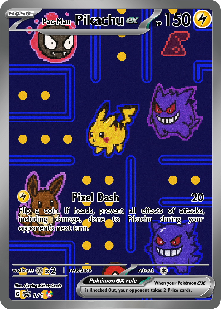 Pac Man Pikachu Ex