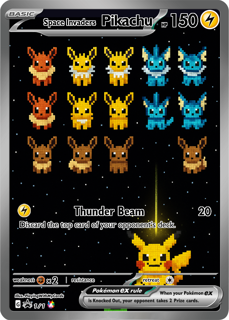 Space Invaders Pikachu Ex